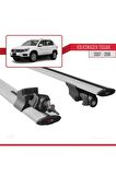 Volkswagen Tiguan 2007-2016 Arası ile uyumlu HOOK Model Anahtar Kilitli Ara Atkı Tavan Barı GRİ