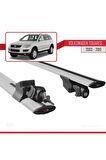 Volkswagen Touareg 2003-2010 Arası ile uyumlu HOOK Model Anahtar Kilitli Ara Atkı Tavan Barı GRİ