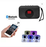 Yeni Nesil RGB Aydınlatmalı Bluetooth Hoparlör  Ve Telefon Tutacağı  SD KART, USB AUX girişli