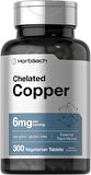 Horbäach Chelated Copper Bakır Trace Mineral 6 mg 300 Tablet