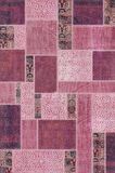 Horbai Patchwork Desenli Pamuk Tabanlı Yıkanabilen Kaydırmaz Antibakteriyel Salon Halısı