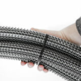 srfn ticaret (1.7 Metre) 35 mm Çaplı Ev-Ofis-Endüstriyel ve Ticari Süpürgeler Için Çelik Telli Hortum-Siyah