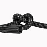 srfn ticaret (1.7 Metre) 35 mm Çaplı Ev-Ofis-Endüstriyel ve Ticari Süpürgeler Için Çelik Telli Hortum-Siyah