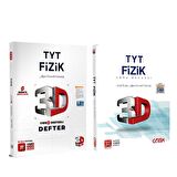 3D TYT Fizik Defter ve Soru Bankası Seti 2 Kitap