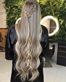 HairPim Professional (0.8 Gr) Bej Sarı Doğal Sombre 50 Adet 70 Cm Yeni Nesil Kaynak Saç HP465