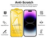 Apple iPhone 15 Pro Ekran Koruyucu 9D Kırılmaz Cam Ultra Darbe Emici Etkin Koruma Ekranı Tam Kaplar