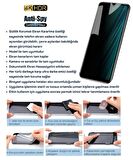Wiko T60 Hayalet Ekran Koruyucu 9D Kırılmaz Cam Gizlilik Korumalı - Ekranı Tam Kaplar - Ultra Darbe Emici Etkin Koruma