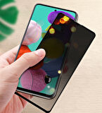 Samsung Galaxy A36 Hayalet Ekran Koruyucu 9D Kırılmaz Cam Gizlilik Korumalı - Extra Darbe Emici Koruma - Ekranı Tam Kaplar 
