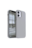 Apple iPhone 11 Uyumlu Silikon Kılıf - Pastel Renk Tonu Esnek Tam Koruma Kapak - Gri