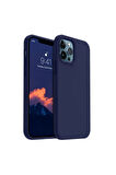Apple iPhone 11 Pro Uyumlu Silikon Kılıf - Pastel Renk Tonu Esnek Tam Koruma Kapak - Lacivert