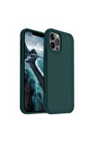 Apple iPhone 12 Pro Max Uyumlu Silikon Kılıf - Pastel Renk Esnek Tam Koruma Kapak - Yeşil