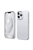 Apple iPhone 13 Pro Uyumlu Silikon Kılıf - Pastel Renk Tonu Esnek Tam Koruma Kapak - Gri