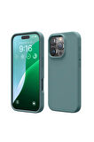 Apple iPhone 14 Pro Max Uyumlu Silikon Kılıf - Pastel Renk Esnek Tam Koruma Kapak - Yeşil