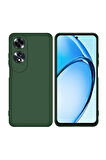 Oppo A60 Uyumlu Silikon Kılıf - Kamera Korumalı Esnek Pastel Renk Kapak - Yeşil
