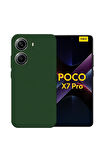 Poco X7 Pro Iron Man Edition Uyumlu Silikon Kılıf - Kamera Korumalı Esnek Pastel Renk Kapak - Yeşil