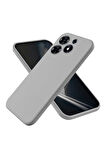 Tecno Spark 10 Pro Uyumlu Silikon Kılıf - Kamera Korumalı Esnek Pastel Renk Kapak - Gri