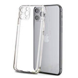 Apple iPhone 11 Pro Max Uyumlu Şeffaf Silikon Kılıf - Kamera Korumalı Esnek Tam Koruma Kapak