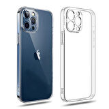 Apple iPhone 16 Pro Max Uyumlu Şeffaf Silikon Kılıf - Kamera Korumalı Esnek Tam Koruma Kapak