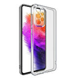 Samsung Galaxy A53 Uyumlu Şeffaf Silikon Kılıf - Kamera Korumalı Esnek Tam Koruma Kapak