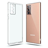 Samsung Galaxy Note 20 Uyumlu Şeffaf Silikon Kılıf - Kamera Korumalı Esnek Tam Koruma Kapak
