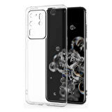 Samsung Galaxy S20 Ultra Uyumlu Şeffaf Silikon Kılıf - Kamera Korumalı Esnek Tam Koruma Kapak