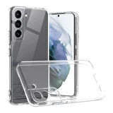 Samsung Galaxy S21 Uyumlu Şeffaf Silikon Kılıf - Kamera Korumalı Esnek Tam Koruma Kapak