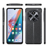 Redmi 14C Sert Silikon Kılıf Deri Desenli Darbe Emici Kapak