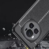 Honor Magic 6 Pro Deri Desenli Silikon Kılıf - Ultra Darbe Emici Kamera Korumalı Kapak