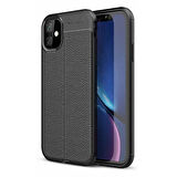 Apple iPhone 11 Silikon Kılıf Deri Desenli Kamera Korumalı Darbe Emici Kapak