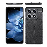 Xiaomi 14T Uyumlu Silikon Kılıf Deri Desenli Kamera Korumalı Darbe Emici Kapak