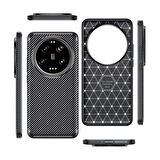 Xiaomi 15 Ultra Uyumlu Silikon Kılıf Karbon Desenli Darbe Emici Autofocus Tam koruma Kapak