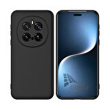 Honor Magic 7 Pro Uyumlu Silikon Kılıf - Kamera Korumalı Esnek Pastel Renk Kapak - Siyah