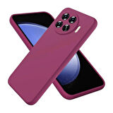 Tecno Spark 20 Pro Plus Uyumlu Silikon Kılıf - Kamera Korumalı Esnek Pastel Renk Kapak - Mürdüm