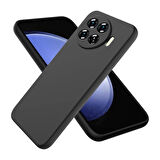 Tecno Spark 20 Pro Plus Uyumlu Silikon Kılıf - Kamera Korumalı Esnek Pastel Renk Kapak - Siyah