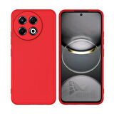 Tecno Spark 30 Pro Uyumlu Silikon Kılıf - Kamera Korumalı Esnek Pastel Renk Kapak - Kırmızı