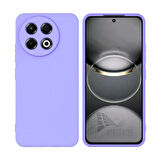 Tecno Spark 30 Pro Uyumlu Silikon Kılıf - Kamera Korumalı Esnek Pastel Renk Kapak - Lila
