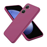 Vivo Y18 Uyumlu Silikon Kılıf - Kamera Korumalı Esnek Pastel Renk Kapak - Mürdüm
