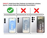 Samsung Galaxy S25 5G Uyumlu Kılıf Yüzüklü Standlı Extra Darbe Koruma Sert Silikon Kapak - Yeşil