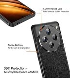 Vivo X100 Deri Desenli Silikon Kılıf - Ultra Darbe Emici Kamera Korumalı Kapak