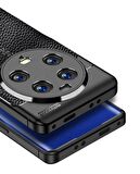 Xiaomi 13 Ultra Deri Desenli Silikon Kılıf - Ultra Darbe Emici Kamera Korumalı Kapak