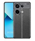 Poco M6 Pro Deri Desenli Silikon Kılıf - Ultra Darbe Emici Kamera Korumalı Kapak