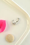 Gümüş Renkli Kiraz Model Halka Piercing Kıkırdak Helix Forward Helix  Lob