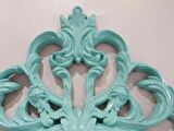 Ayna Denizi Vintage Turquoise Taç Model Turkuaz Renk Dekoratif Ayna