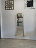 Ayna Denizi Matmazel Great Shiny Gold Model Platin Altın Renk Dekoratif Boy Aynası