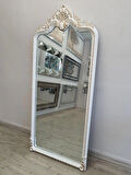 Ayna Denizi Princess Great White Gold Model Beyaz Altın Renk Dekoratif Boy Aynası