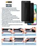 Redmi Note 15 Pro 5G Hayalet Ekran Koruyucu 9D Kırılmaz Cam Gizlilik Korumalı - Extra Darbe Koruma - Ekranı Tam Kaplar