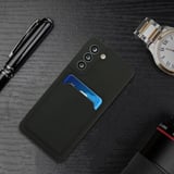Samsung Galaxy A26 Uyumlu Kartlıklı Silikon Kılıf Kamera Korumalı Pastel Renk Esnek Kapak-Lila