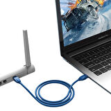 CAT6 1000Mbps Ethernet İnternet Veri RJ45 Kablosu 3 Metre Mavi Kablo