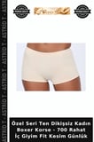 Özel Seri Ten Dikişsiz Kadın Boxer Korse - 700 Rahat İç Giyim Fit Kesim Günlük