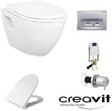 Creavit GR5001-Tp325 Gömme Rezervuar Seti 5 Lİ SET YAVAŞ KAPAK - MAT BUTON
